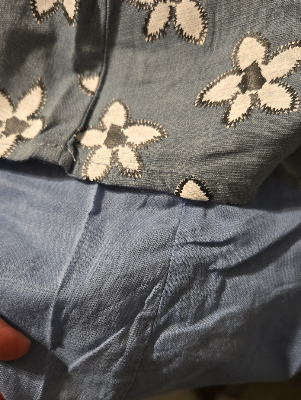 Hayden Light Blue Floral, Spagetti Strap, Double Tie Dress - M - Picture 8 of 8